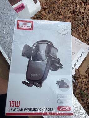 Earldom WC25 15W Car Wireless Charger Auto-Clamping Air Vent Mount Phone Holder